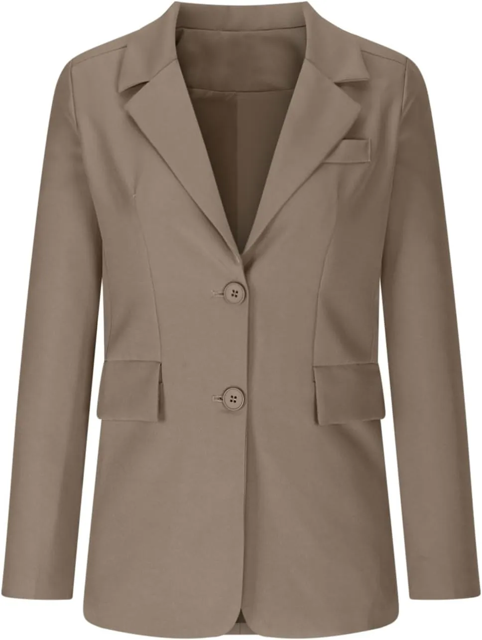 Blazers for Women Trendy Dressy Suit Jackets,2024 Winter Bussiness Suit Clothes,Long Sleeve Button Open Front Tops