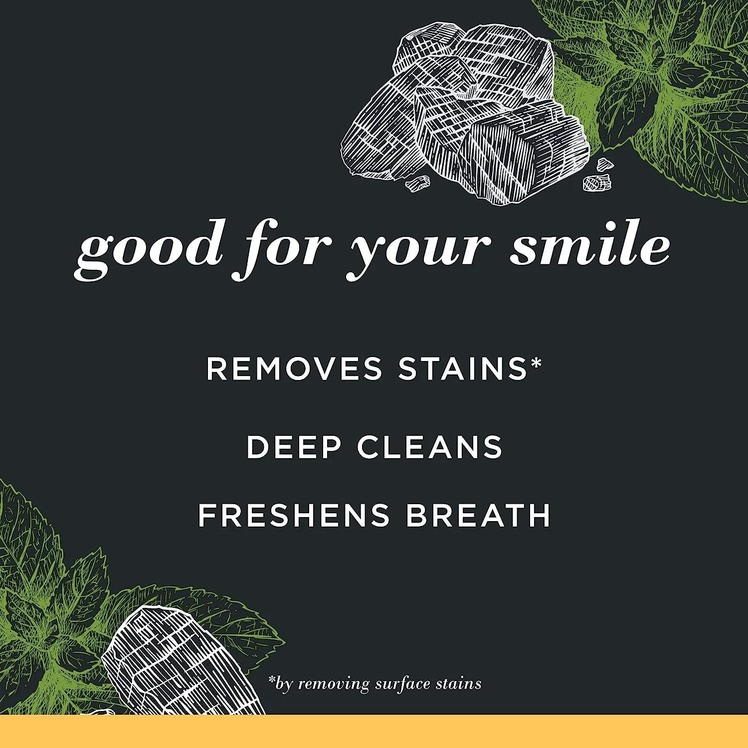 Burt's Bees Toothpaste, Natural Flavor, Charcoal Fluoride-Free Toothpaste, Zen Peppermint, 4.7 oz, Pack of 3