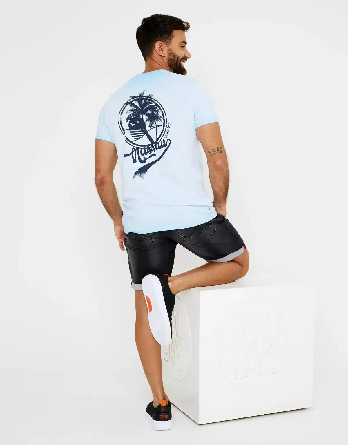 Camiseta Manga Corta Palmera Algodón - Galatsi