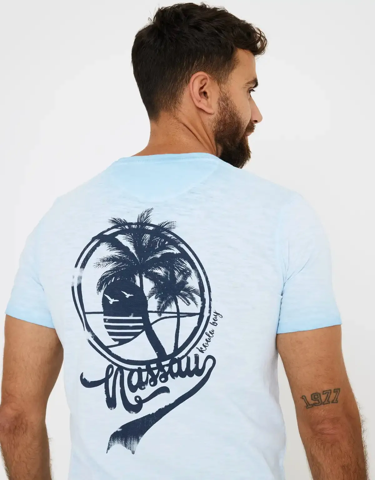 Camiseta Manga Corta Palmera Algodón - Galatsi