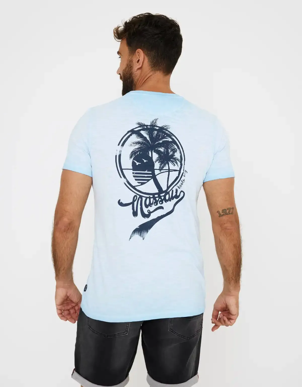 Camiseta Manga Corta Palmera Algodón - Galatsi