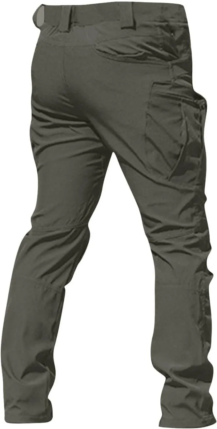 Camo Tactical Pants Men Stretch Waterproof Cargo Work Pants Lightweight Relaxed Fit Hiking Pants Multi Pockets
