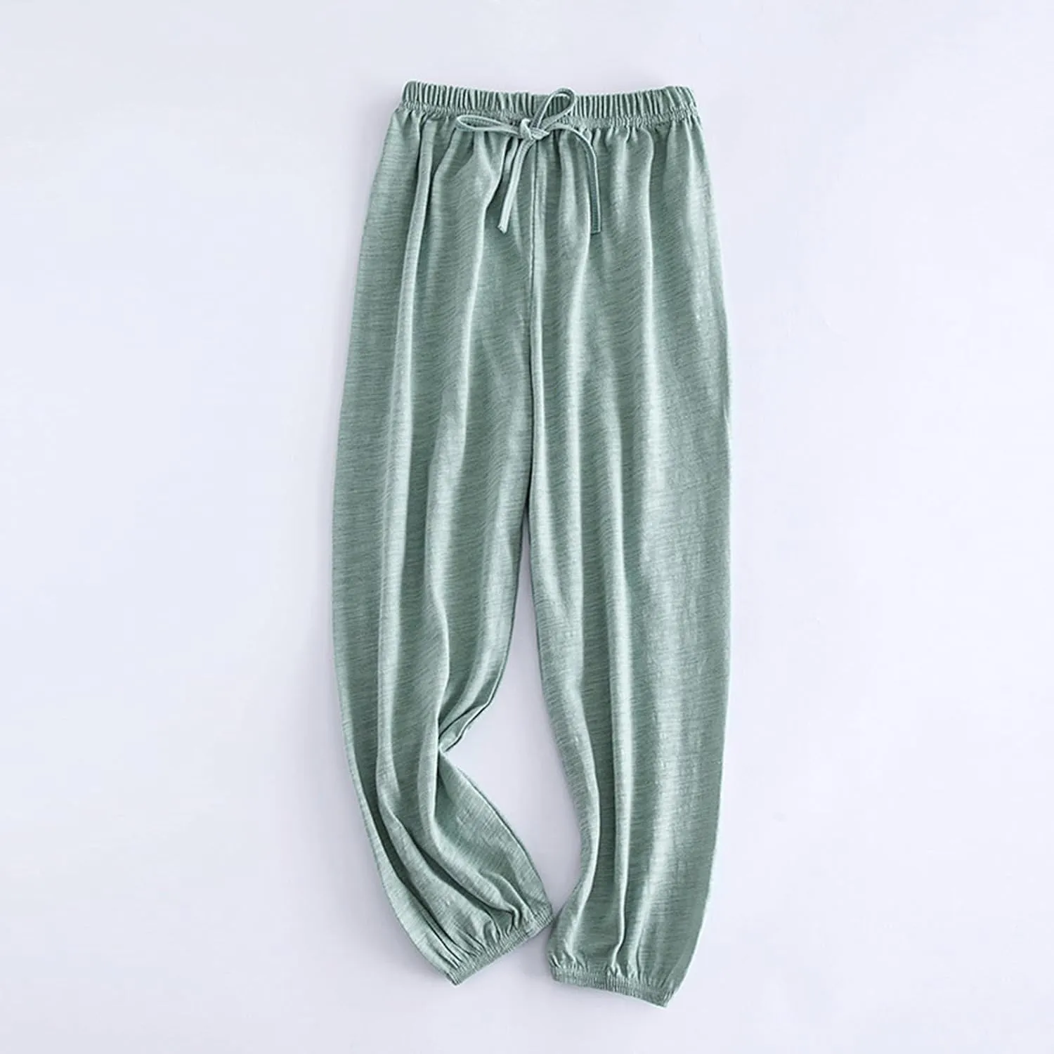 Cotton Linen Solid Soft Sweatpants for Youth Teen Girls Kids Elastic Waist Baggy Wide Leg Long Pants Softball Girl