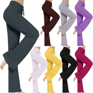 Crossover Flare Leggings for Women High Waist V Cross Bootcut Bell Bottoms Workout Flared Yoga Pants with Pockets