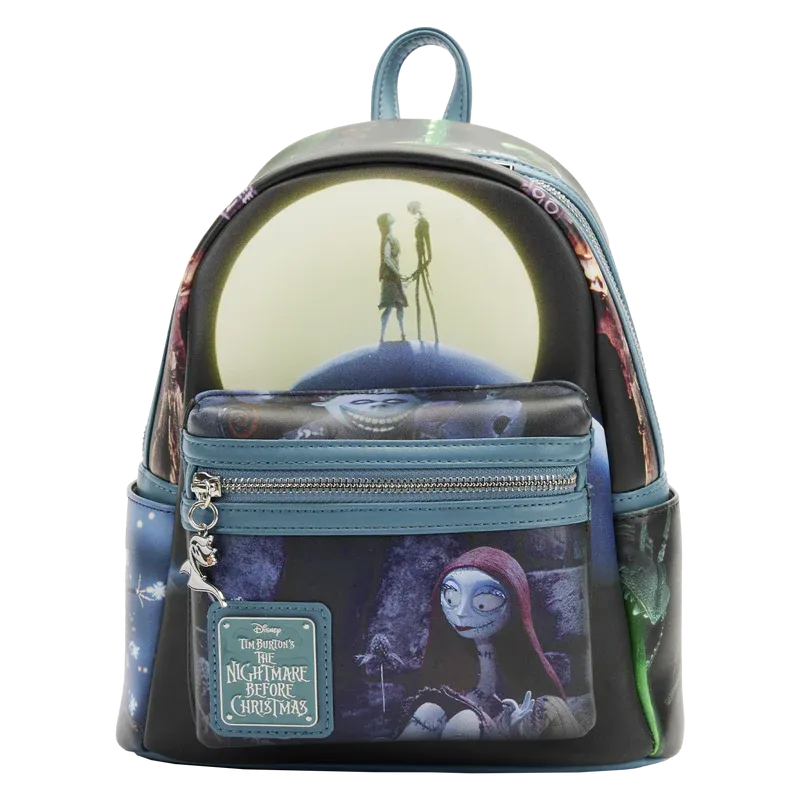 Jack Loungefly El extraño Mundo de Loungefly Disney Nightmare Before Christmas Final Frame Mini Backpack Bolso Mini Backpack Bolso