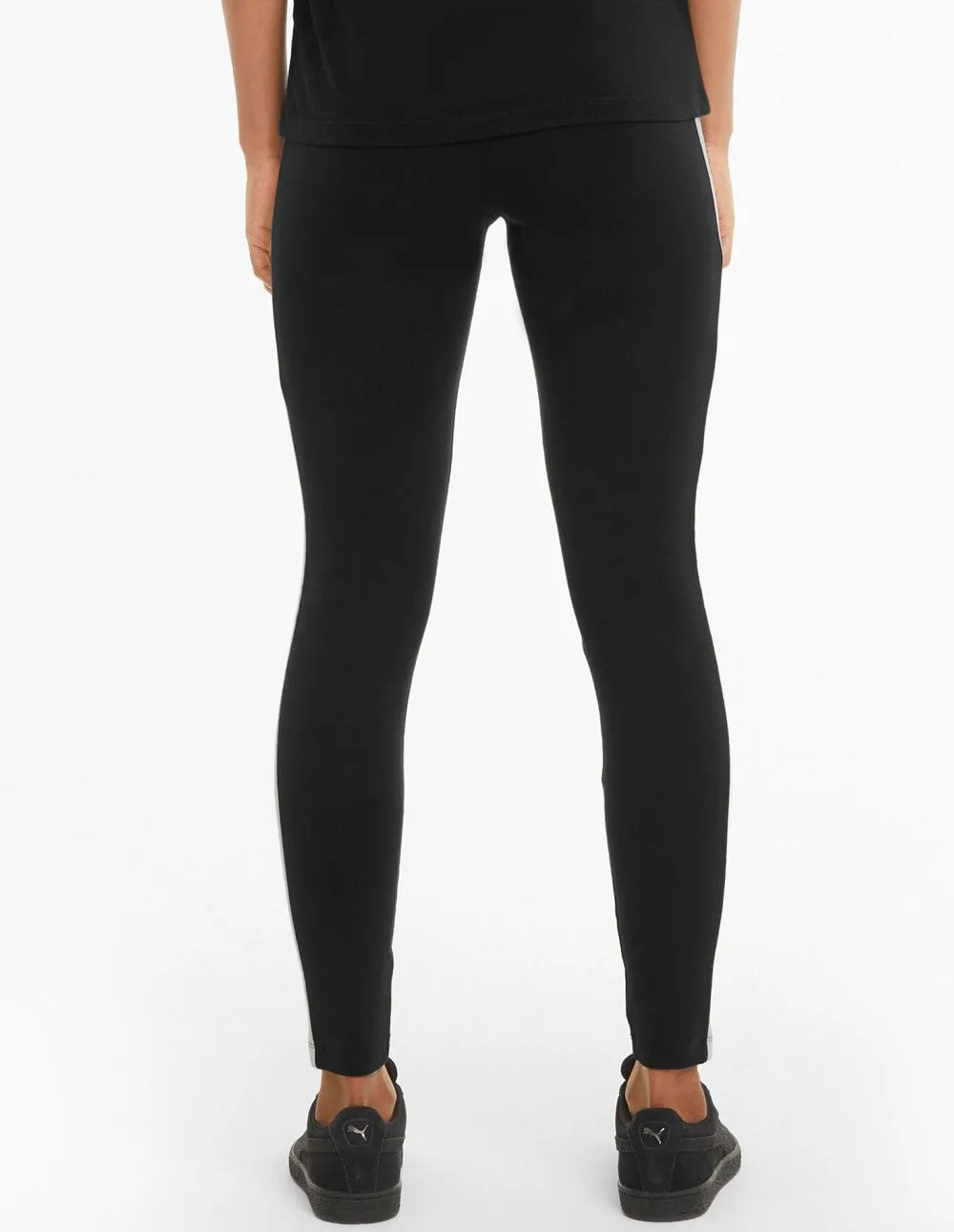 Leggings Puma Iconic T7 con Raya en el Lateral Negros Mujer