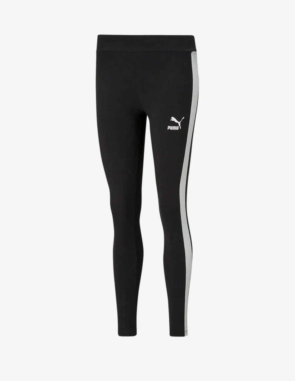 Leggings Puma Iconic T7 con Raya en el Lateral Negros Mujer