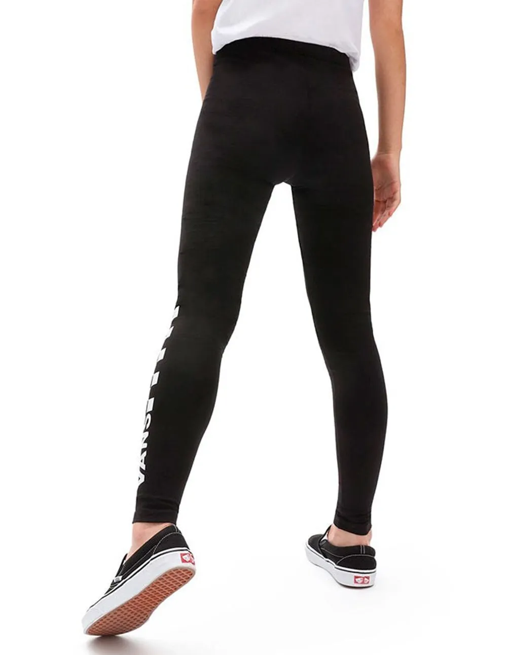 Leggings Vans Classic con Logo en la Pierna Negros y Blancos Mujer