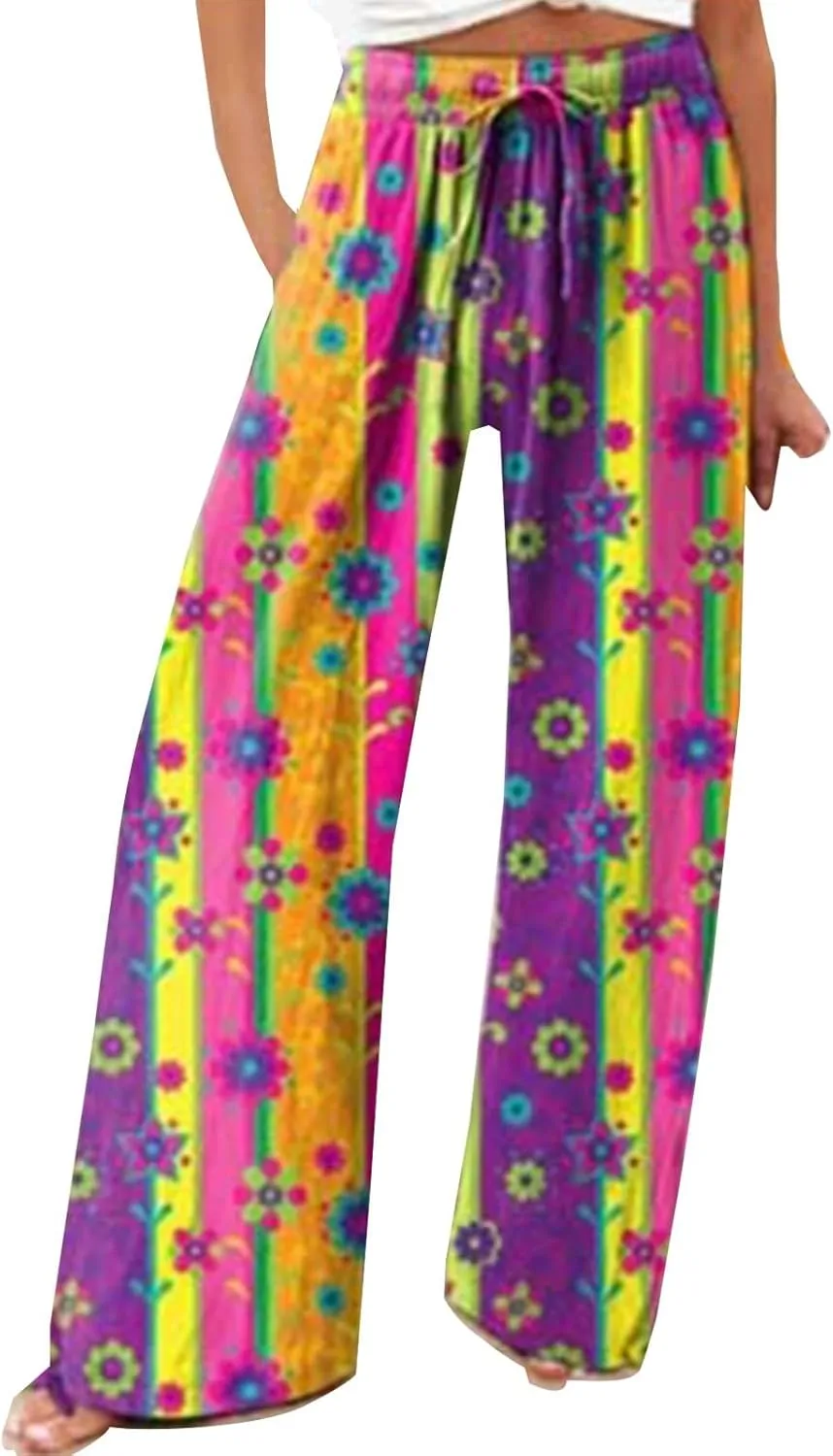Linen Summer Pants Women Pants Comfy Work Pants with Elastic High Waist Paper Bag Tailored Linen Pants for Women