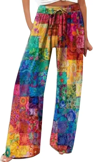 Linen Summer Pants Women Pants Comfy Work Pants with Elastic High Waist Paper Bag Tailored Linen Pants for Women