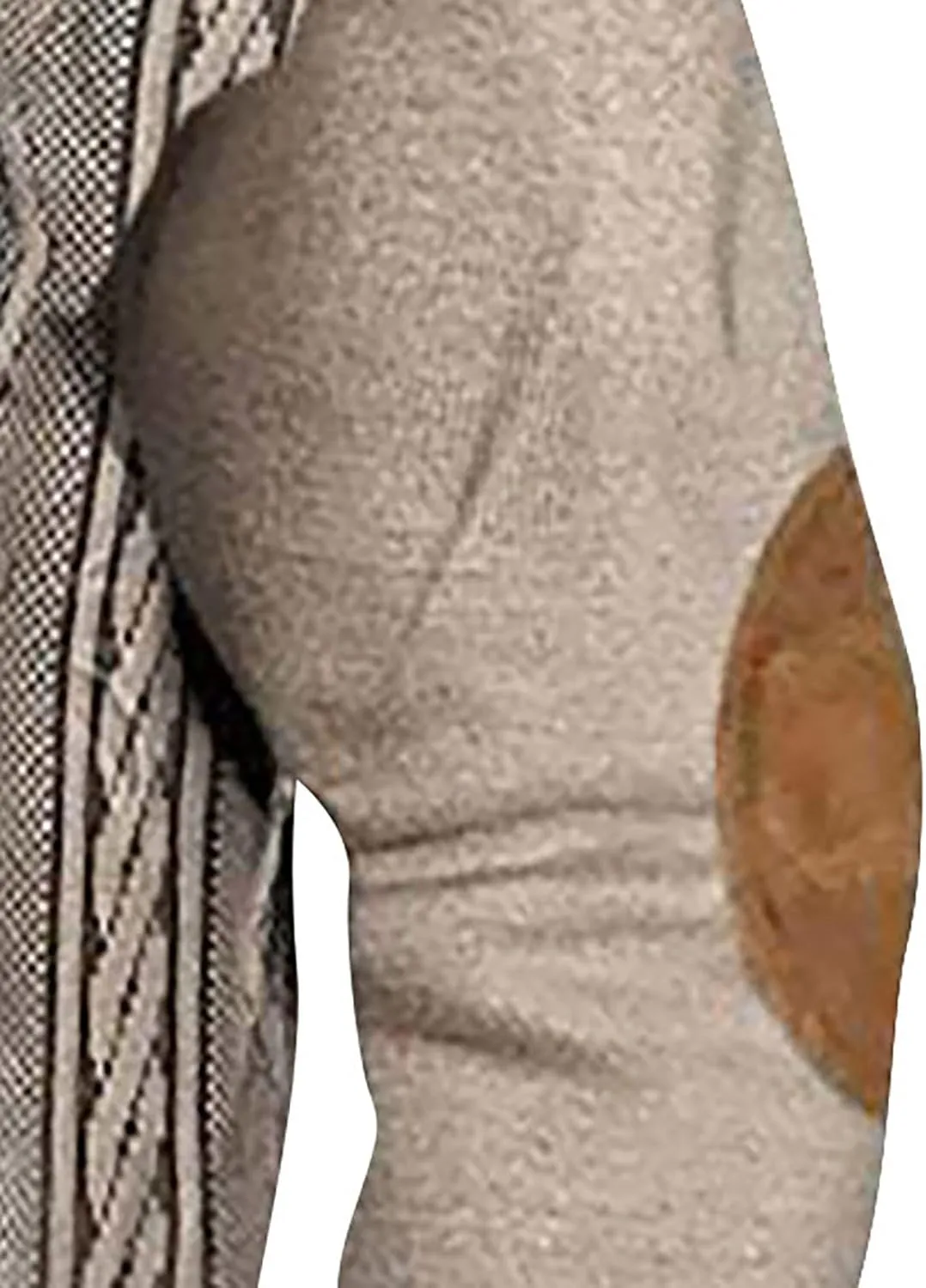 Men's Cable Knit Pullover Sweater Casual Long Sleeve Stand Collar Button Up Knitted Hen ley Pullover