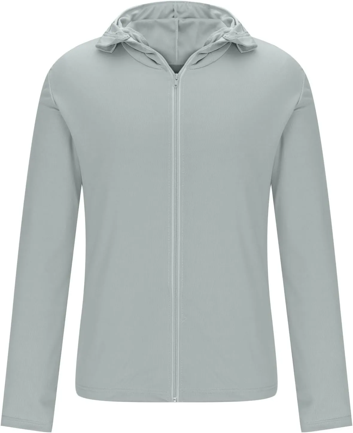 Men's UPF 50  Lightweight Jacket Full Zip Sun Protection Hoodie Long Sleeve Hiking Fishing Sun Shirts with Pockets
