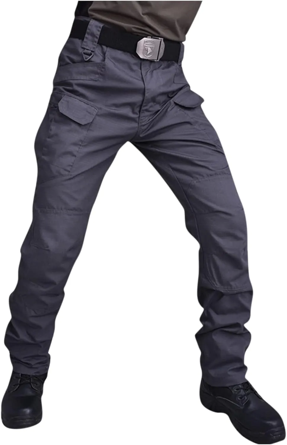 OIOLOYJM Military Cargo Pants for Men Hiking Relaxed Fit Work Waterproof Stretch Tactical Lightweight Outdoor Travel Pant