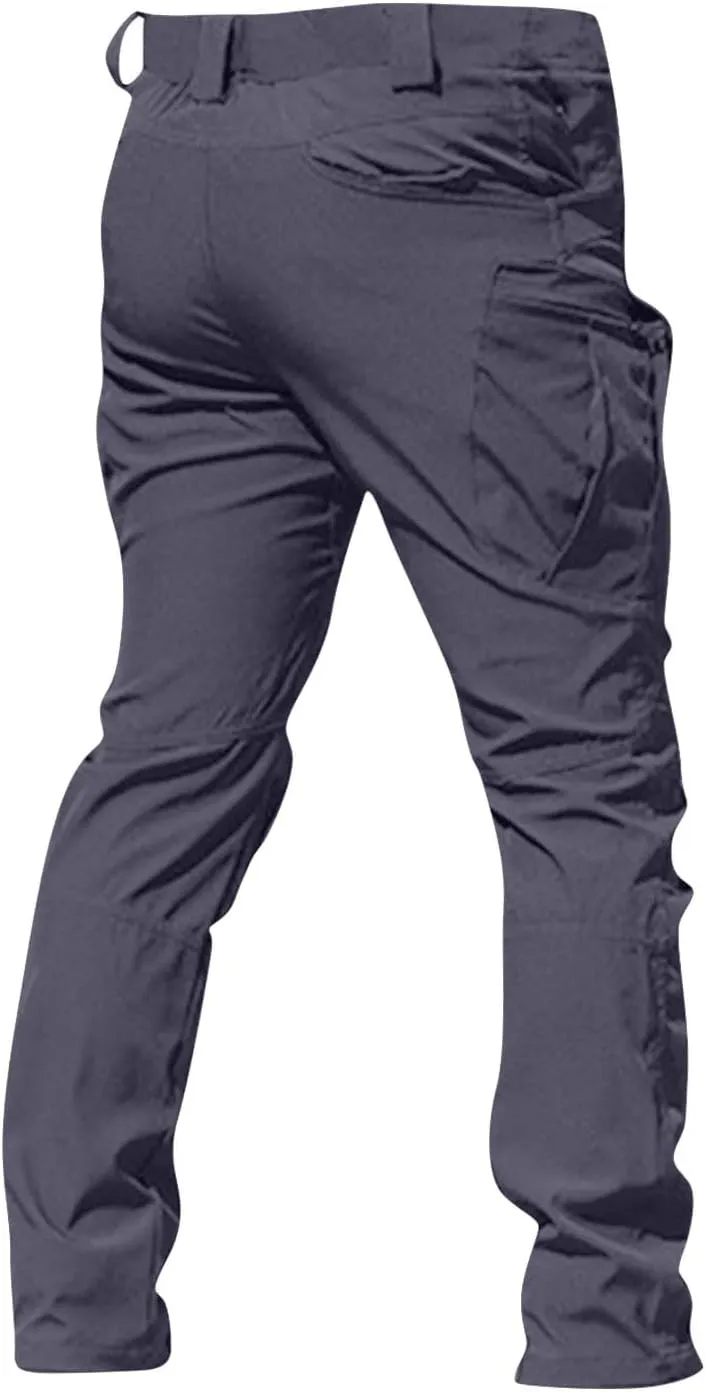 OIOLOYJM Military Cargo Pants for Men Hiking Relaxed Fit Work Waterproof Stretch Tactical Lightweight Outdoor Travel Pant