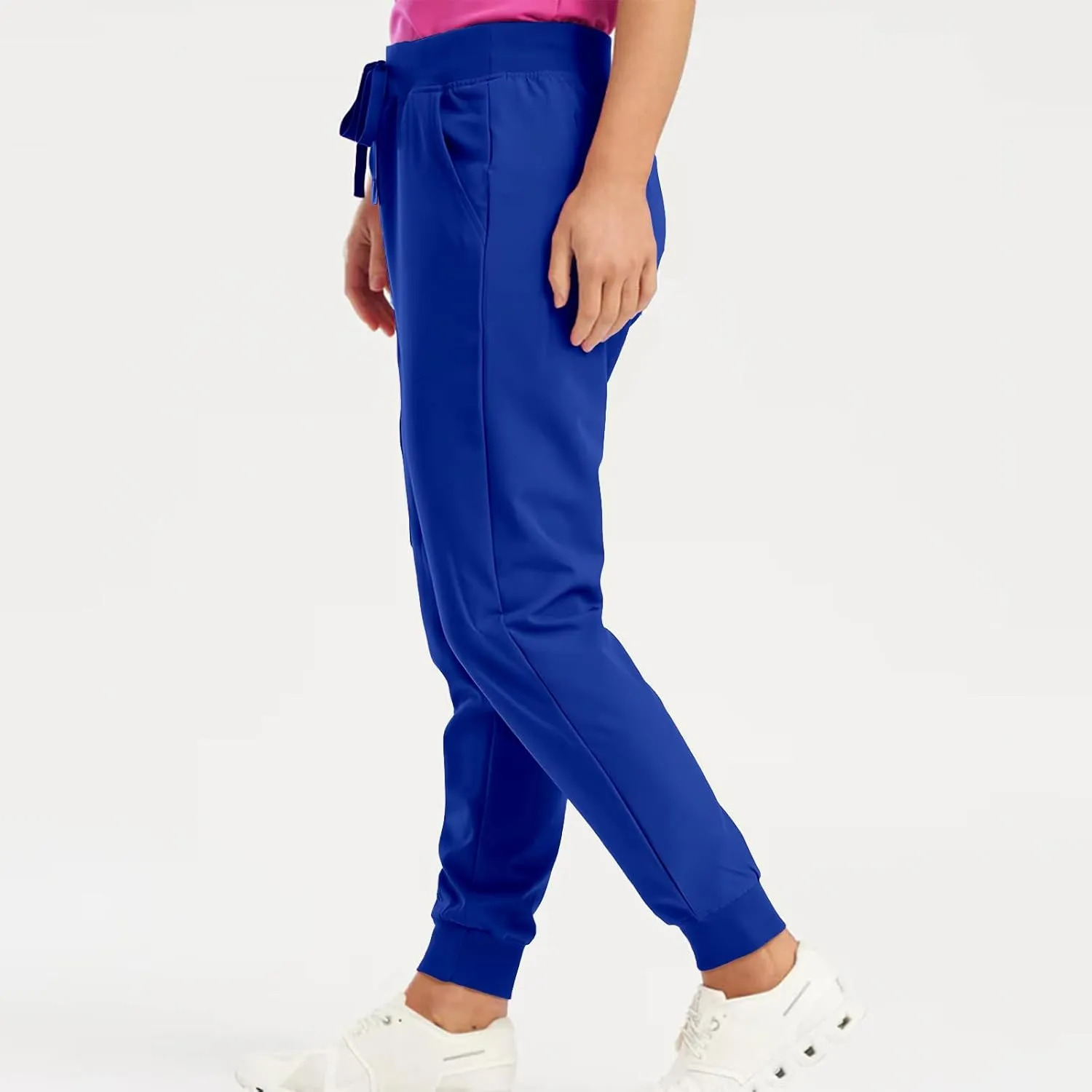 Scrubs for Women Workwear Revolution, Drawstring Cargo Pants Soft Stretch Moisture Wicking Healthcare Scrub Joggers