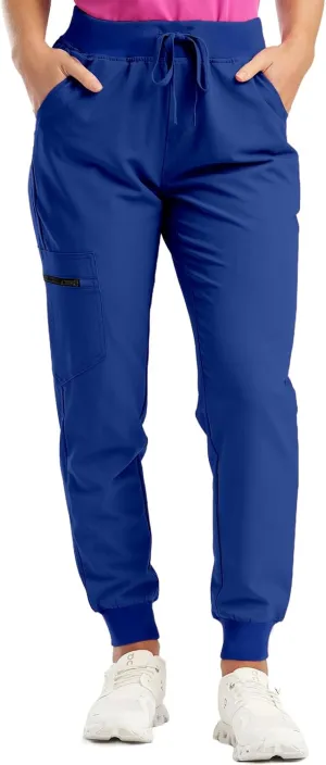 Scrubs for Women Workwear Revolution, Drawstring Cargo Pants Soft Stretch Moisture Wicking Healthcare Scrub Joggers