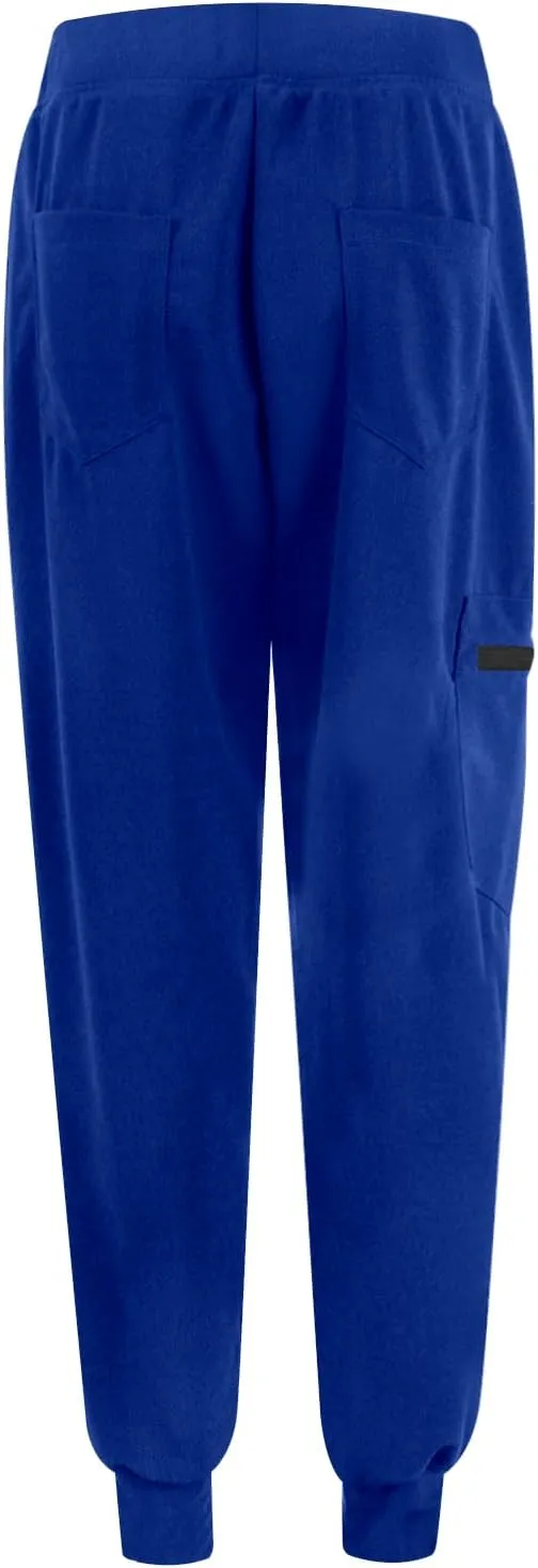 Scrubs for Women Workwear Revolution, Drawstring Cargo Pants Soft Stretch Moisture Wicking Healthcare Scrub Joggers