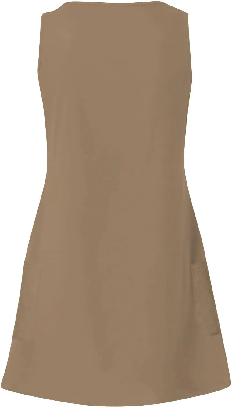 Summer Dresses for Women 2025 Casual V Neck Sleeveless Sundresses Boho Tank Dress Beach Dresses with Pockets