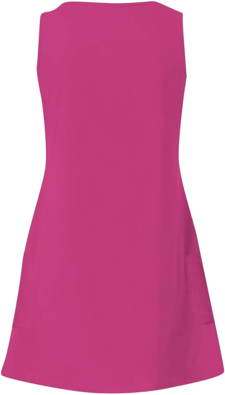 Summer Dresses for Women 2025 Casual V Neck Sleeveless Sundresses Boho Tank Dress Beach Dresses with Pockets