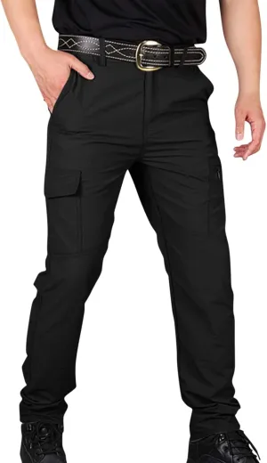 Tactical Hiking Cargo Pants for Men Ripstop Waterproof Stretch Pants Quick Dry Baggy Utility Outdoor Apparel