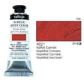 Vallejo pintura acrilica 60ml 402 naftol carmin