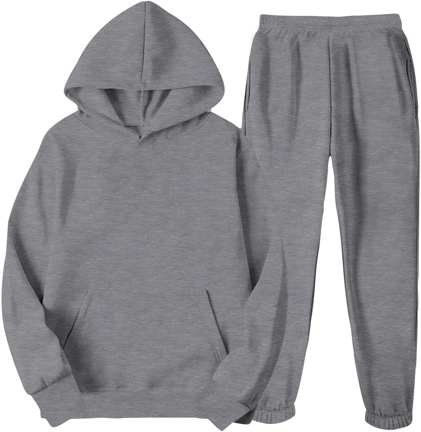 Women 2PCS Outfits Sports Tracksuits Long Sleeve Pullover Hoodies Sweatshirt and Sweatpants Fall Winter Suit