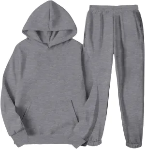 Women 2PCS Outfits Sports Tracksuits Long Sleeve Pullover Hoodies Sweatshirt and Sweatpants Fall Winter Suit