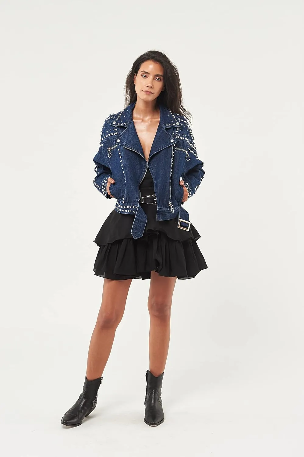 Women's Retro Motorcycle Jacket