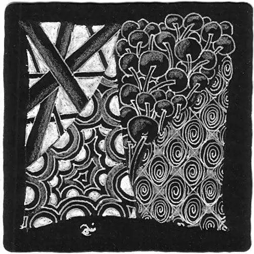 Zentangle tiles negro